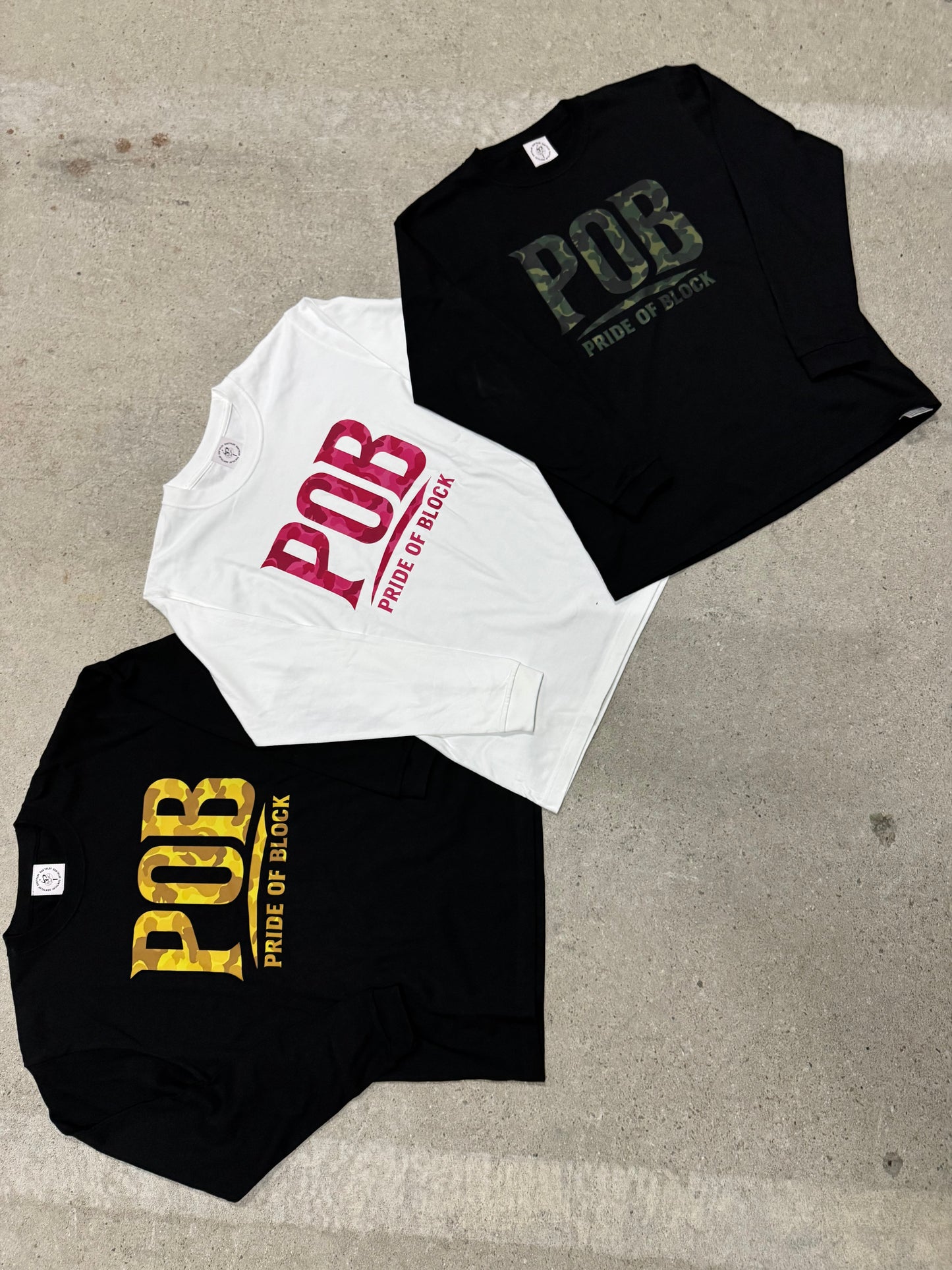 POB Green Long-sleeve T-shirt