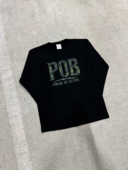 POB Green Long-sleeve T-shirt